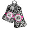 Zebra Print Sanitizer Holder Keychain - Both in Case (PARENT)