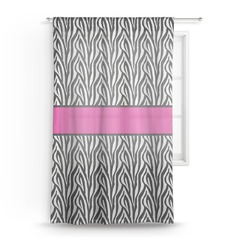 Zebra Print Sheer Curtain - 50"x84"