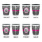 Zebra Print Shot Glassess - Two Tone - Set of 4 - APPROVAL