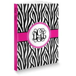 Zebra Print Softbound Notebook (Personalized)