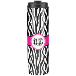 Zebra Print Stainless Steel Skinny Tumbler - 20 oz (Personalized)