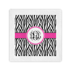 Zebra Print Cocktail Napkins (Personalized)