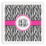 Zebra Print Paper Dinner Napkins (Personalized)