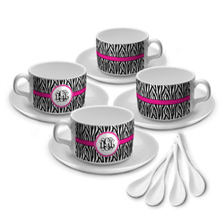 Zebra Print Tea Cup - Set of 4 (Personalized)
