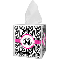 Zebra Print Tissue Box Cover (Personalized)