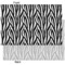 Zebra Print Tissue Paper - Heavyweight - XL - Front & Back