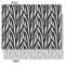 Zebra Print Tissue Paper - Lightweight - Medium - Front & Back