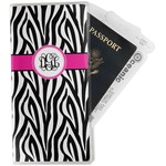 Zebra Print Travel Document Holder