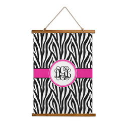 Zebra Print Wall Hanging Tapestry - Tall (Personalized)