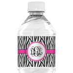 Zebra Print Water Bottle Labels - Custom Sized (Personalized)