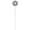 Zebra Print White Plastic 7" Stir Stick - Round - Single Stick