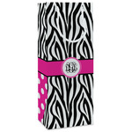 Zebra Print Wine Gift Bags (Personalized)