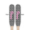 Zebra Print Wooden Food Pick - Paddle - Double Sided - Front & Back