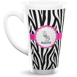 Zebra 16 Oz Latte Mug (Personalized)