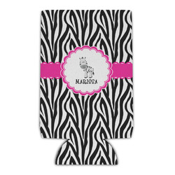 Zebra Can Cooler (16 oz) (Personalized)