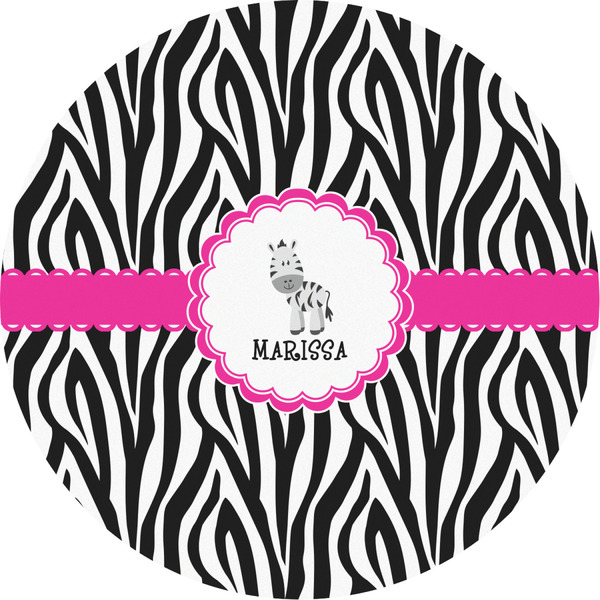 Custom Zebra Multipurpose Round Labels - 2" (Personalized)