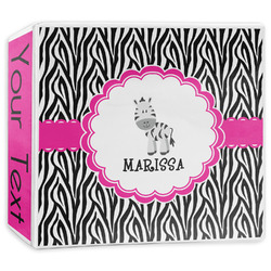 Zebra 3-Ring Binder - 3 inch (Personalized)