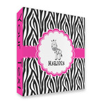 Zebra 3 Ring Binder - Full Wrap - 2" (Personalized)