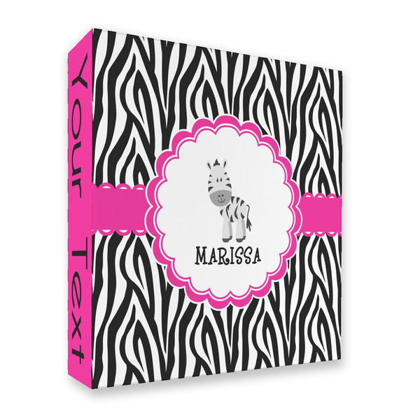 Custom Zebra 3 Ring Binder - Full Wrap - 2" (Personalized)