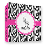 Zebra 3 Ring Binder - Full Wrap - 3" (Personalized)