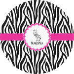 Zebra Multipurpose Round Labels - 5" (Personalized)