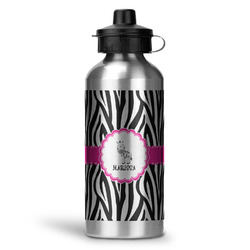 Zebra Water Bottles - 20 oz - Aluminum (Personalized)