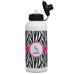 Zebra Water Bottles - Aluminum - 20 oz - White (Personalized)
