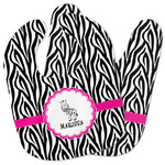 Zebra Baby Bib w/ Name or Text