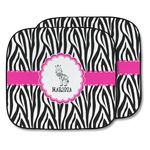 Zebra Car Sun Shade - Two Piece (Personalized)