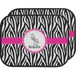 Zebra Car Floor Mats (Back Seat) (Personalized)