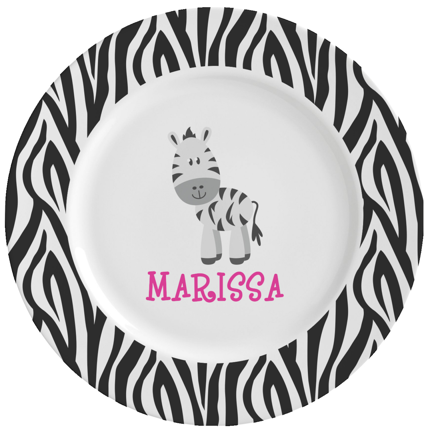 zebra pattern dinnerware