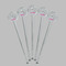 Zebra Clear Plastic 7" Stir Stick - Round - Fan View