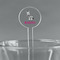 Zebra Clear Plastic 7" Stir Stick - Round - Main