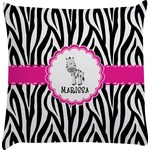 Zebra Decorative Pillow Case (Personalized)