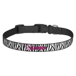 Zebra Dog Collar - Medium (Personalized)