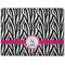 Zebra Dog Food Mat - Medium without bowls