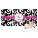 Zebra Dog Towel (Personalized)