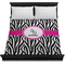 Zebra Duvet Cover - Queen - On Bed - No Prop