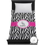 Zebra Duvet Cover - Twin XL (Personalized)