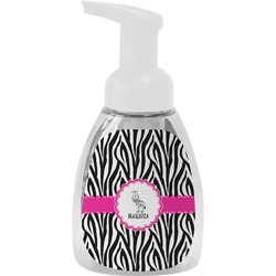 Zebra Foam Soap Bottle - White (Personalized)