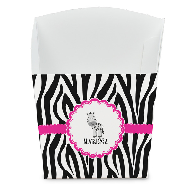 Custom Zebra French Fry Favor Boxes (Personalized)