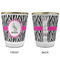 Zebra Glass Shot Glass - with gold rim - APPROVAL