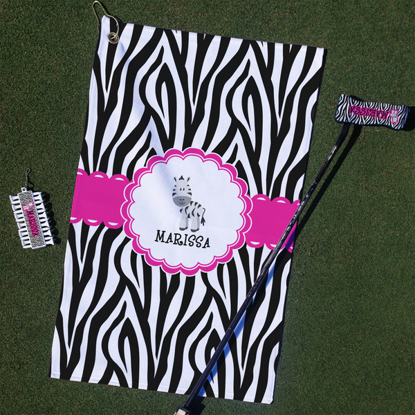 Custom Zebra Golf Towel Gift Set (Personalized)