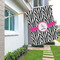 Zebra House Flags - Single Sided - LIFESTYLE