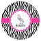 Zebra Icing Circle - Large - Single