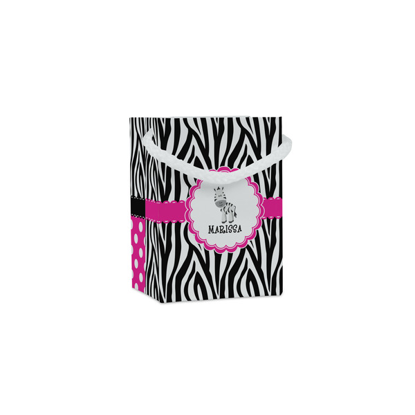 Custom Zebra Jewelry Gift Bags - Gloss (Personalized)