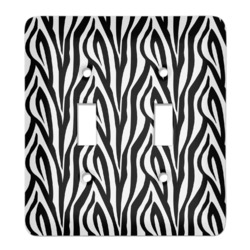 Zebra Light Switch Cover (2 Toggle Plate)