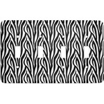 Zebra Light Switch Cover (4 Toggle Plate)