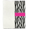 Zebra Linen Placemat - Folded Half