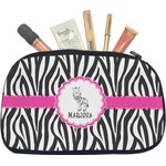 Zebra Makeup / Cosmetic Bag - Medium (Personalized)